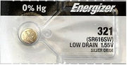 Energizer 321 Battery (SR616SW), Pack of 5