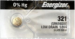 Energizer 321 Battery (SR616SW), Pack of 5
