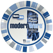 AJM 9 In. Encore Paper Plate (15-Count) - 1 Each by AJM Packaging – Pack of 1, Paper, Multicolor, Model 76955779025