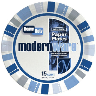 AJM 9 In. Encore Paper Plate (15-Count) - 1 Each by AJM Packaging – Pack of 1, Paper, Multicolor, Model 76955779025