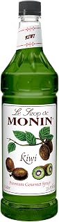Monin Flavored Syrup, Kiwi, 33.8-Ounce Plastic Bottle ( 1 liter)