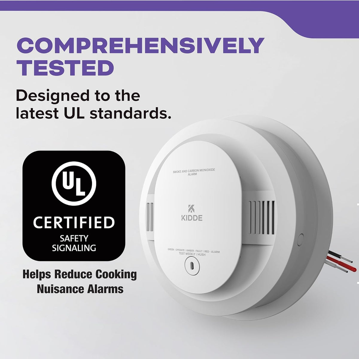 KN-COSM-IBA Hardwire Combination Smoke Carbon Monoxide Detector Battery Backup Voice Warning Interconnectable (2-Pack) by Kidde – Other, Model Firex-CUACFEX-V-20-9003