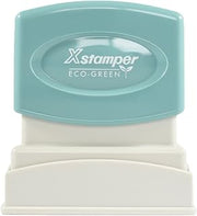 1335 Xstamper PAID Pre Inked Laser Engraved Rubber Stamp, Impression Size 1/2" x 1-5/8", Blue