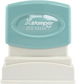 1335 Xstamper PAID Pre Inked Laser Engraved Rubber Stamp, Impression Size 1/2" x 1-5/8", Blue