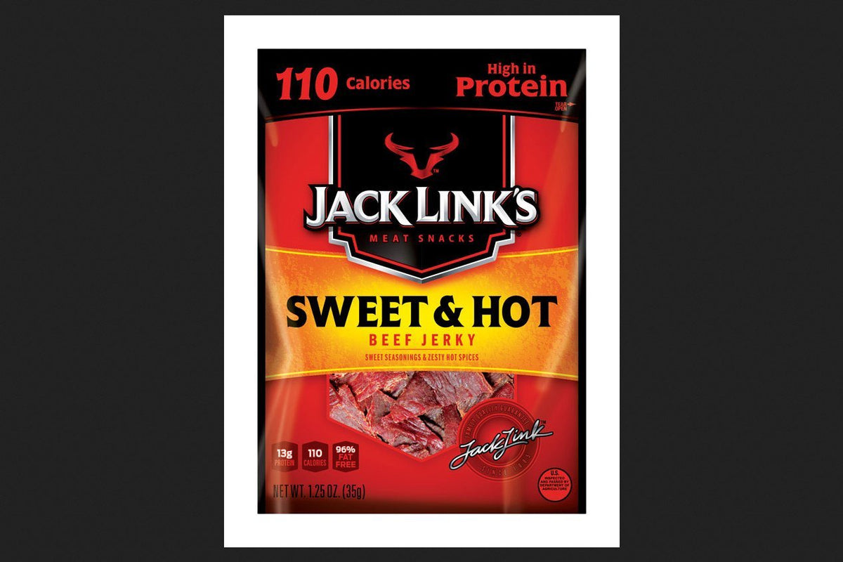 Sweet & Hot Beef Jerky 1.25 oz. Bagged by Jack Link's – 1.25 oz, Pack of 10, Model 10000008342