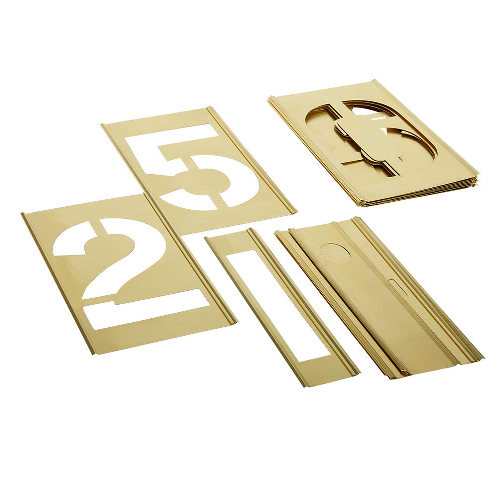 5" Numbers Stencil Set 15 pc by CH Hanson – One Size, Blend, Multi, Pack of 15, Model 10015