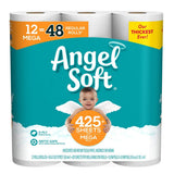 Toilet Paper, 12 Mega Rolls, 12 Rolls by Angel Soft – 12 Rolls (Pack of 1), Paper, Model 79258