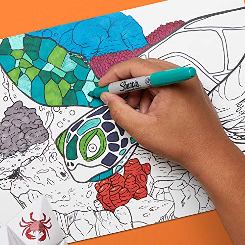 Sharpie Blue / 12 Count (Pack of 1) / In Box Permanent Markers