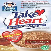 Quaker Instant Oatmeal, Heart Healthy Golden Maple, 12.6-Ounce Boxes (Pack of 4)