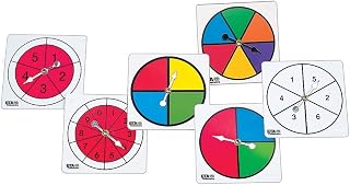 hand2mind 4589 ETA Color/Number Spinner Collection, Set of 6