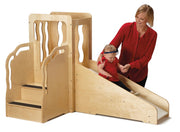 Mini Loft by Jonti-Craft – 44" High X 64" Wide X 37.5" Deep, Wood, Natural Wood, Model 9758JC