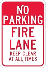 NMC TM47J Aluminum Sign, Fire Lane Keep Clear.080" Thick, Lot of 1