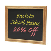 Chalkboard Black Single-Sided - 12"L x 10"H by HUBERT – 10"W x 12"H, Chalkboard, Black