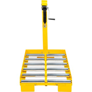 Forklift Battery Transfer Platform by Global Industrial – 45"L x 33"W x 9"H, Alloy Steel, Yellow, Model 241957
