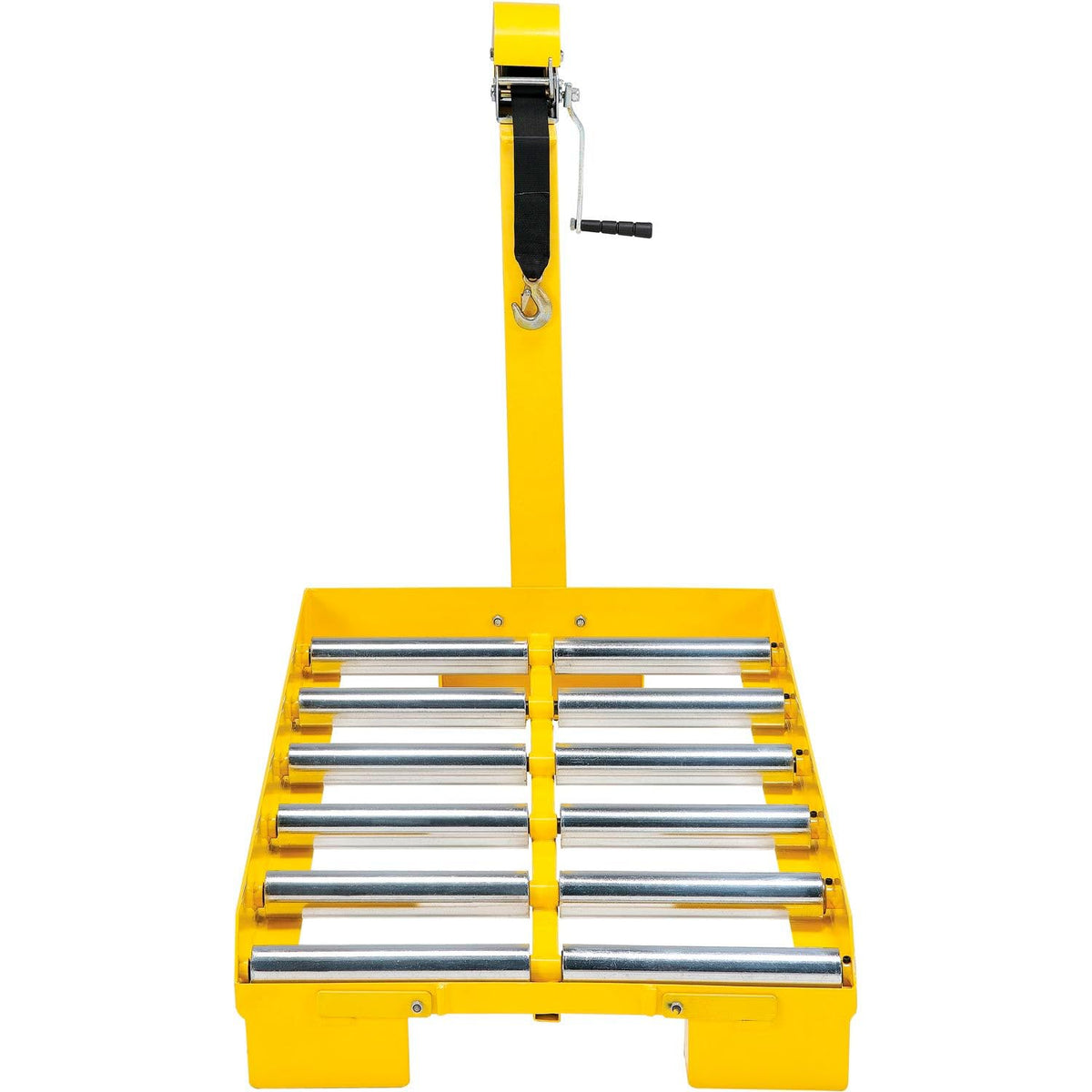 Forklift Battery Transfer Platform by Global Industrial – 45"L x 33"W x 9"H, Alloy Steel, Yellow, Model 241957