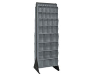 QUANTUM STORAGE SYSTEMS 75" H x 24" W x 21" D / 72 Drawers Tip Out Bin Stand Gray / Gray Storage Racks