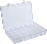 Durham MFG LP24-CLEAR Compartment Box, 24 Compartment (Pack of 5)