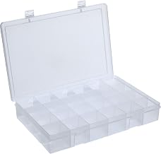 Durham MFG LP24-CLEAR Compartment Box, 24 Compartment (Pack of 5)