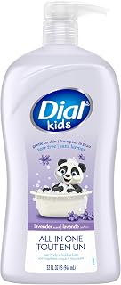 Dial Kids Lavender 3-in-1 Body + Hair + Bubble Bath, Body Wash, 32 Fl Oz