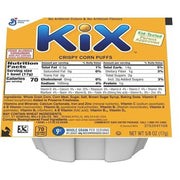 Kix Cereal Crispy Corn Puffs by General Mills – Pack of 96