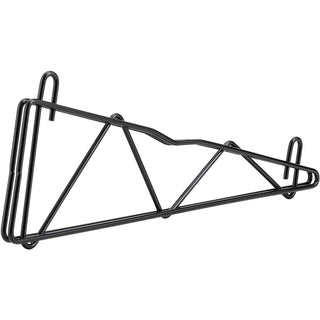 18" Single Arm Shelf Bracket Black Epoxy by Nexel – Steel, Black, Model AB18B
