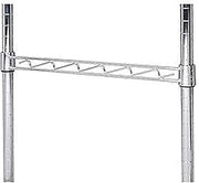 Nexel AHR18C Nexel Chrome Hanging Rail 18"W, Silver, 100 Lbs Capacity