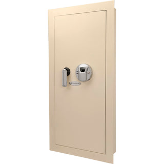 Biometric Fingerprint Digital Security Hidden In Wall Safe Between Standard Wall Studs 0.83 Cu Ft - Right Opening by Barska – One Size, 0.82 cubic_feet, Alloy Steel, Model AX12408