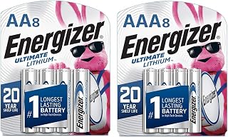 Energizer Ultimate Lithium AA Batteries and AAA Batteries, 8 Double A and 8 Triple A Batteries Combo