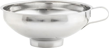 Tablecraft 13423 Stainless Steel Canning Funnel, Wide Mouth Kitchen Funnel for Mason Jars, Liquids, Sauces, Preserving & Food Prep, Dishwasher Safe Canning Accessory