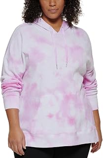 Calvin Klein Performance Plus Size High Low Waffle Hoodie Sakura 2X