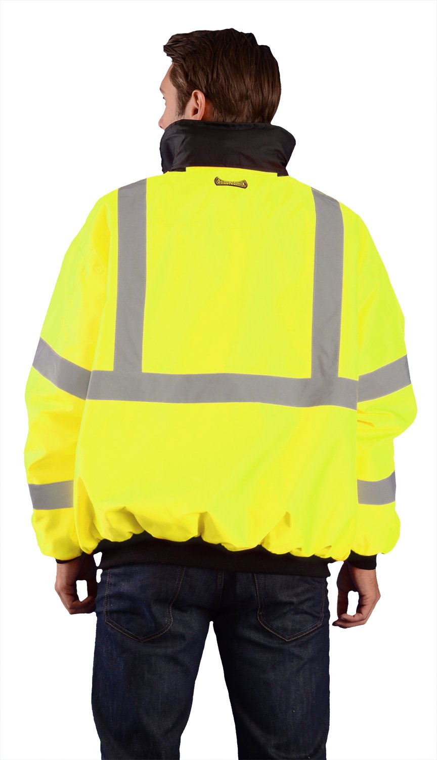LUX- Value Bomber Jacket by OccuNomix – X-Large, Polyester, Yellow, Model ETJBJ-YXL