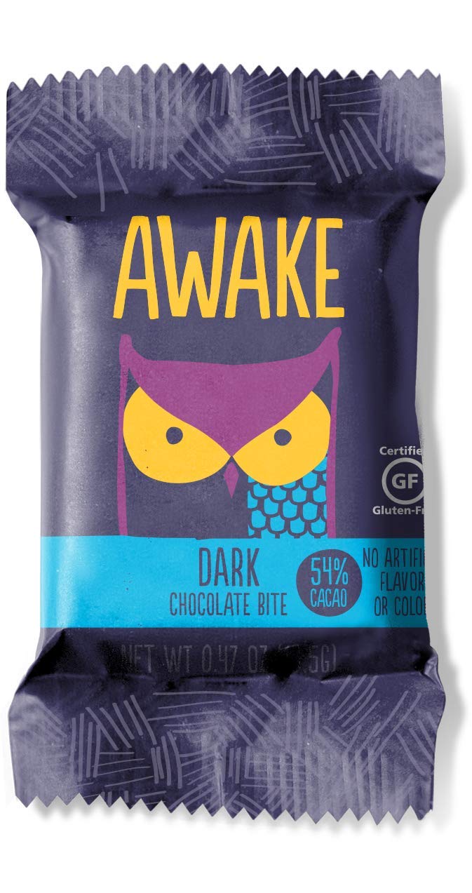AWAKE Caffeinated Chocolate Dark Chocolate / 14.1 Ounce (Pack of 1) / Milk Chocolate Candy & Chocolate Bars