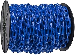Mr. Chain Plastic Barrier Chain, Blue, 1.5 in Links, 200 ft Length (30106)