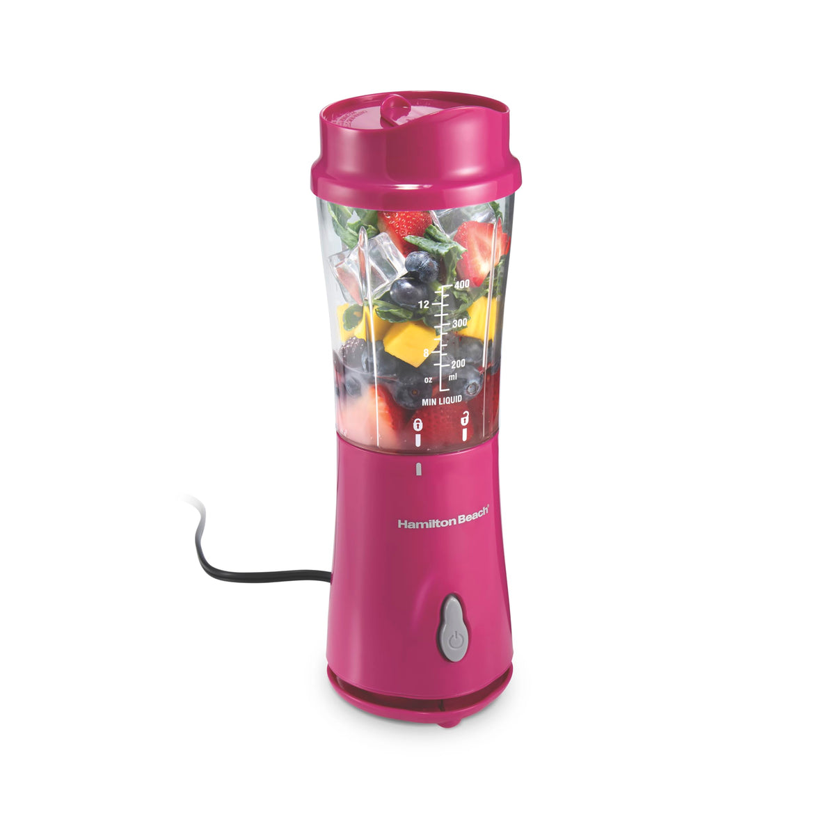 Hamilton Beach Raspberry / 14 oz. / 1 Jar Personal Size Blenders