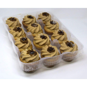 Sweet Sams Salted Caramel Cupcake - 12 per case. by Sweet Sam's – 1 Count (Pack of 12), Pack of 12