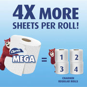 Ultra Strong Mega Rolls by Charmin – 18 Count (Pack of 1), Paper, white, Pack of 18, Model PGC61079