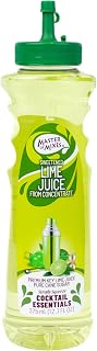 MASTER OF MIXES Cocktail Essentials Sweetened Lime Juice, 375mL Bottle | Premium Key Lime Juice Blend | for Cocktails & Mocktails, Simply Squeeze Pour Spout, Kosher Certified, Gluten & Dairy Free