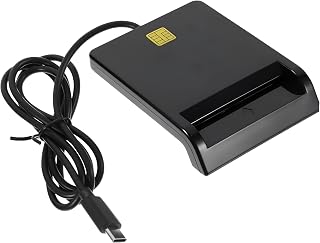 CAC Reader USB Card Reader USB Reader Compatible with Vista 10.3. Based Card for Bank and Cards Plug and for Office Use