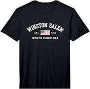 Vintage Winston Salem North Carolina July 4th US Flag Retro Performance T-Shirt
