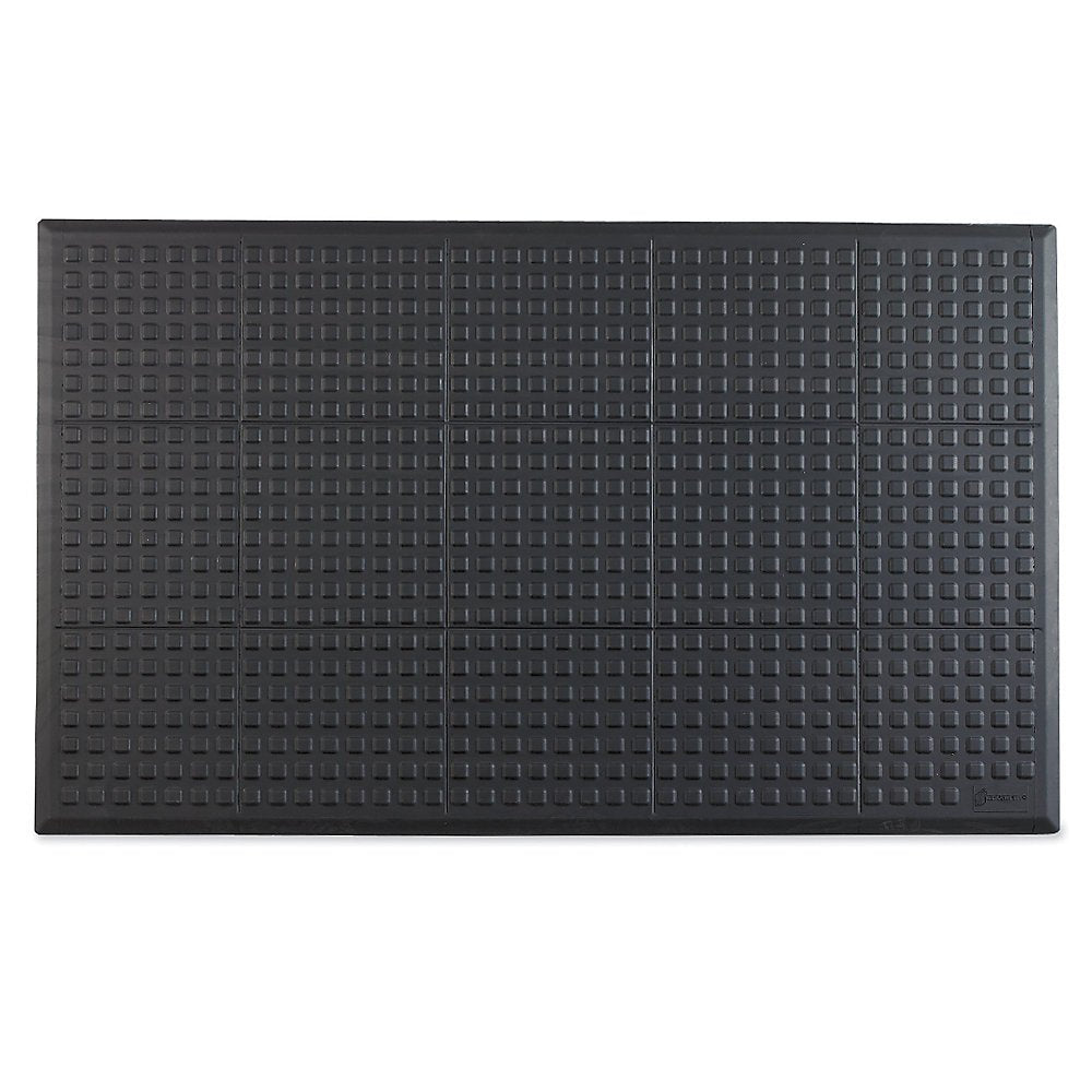 Wearwell Mat - Square Top Surface - 3X5' - Black - 3x5' by Rejuvenator – 3x5', Urethane, Black, Model 502.58X3X5BK