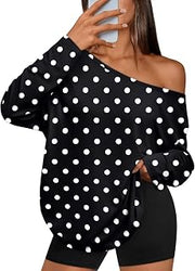 Womens Off The Shoulder Oversized Tops