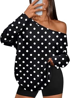 Womens Off The Shoulder Oversized Tops