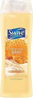 Suave Naturals Creamy Body Wash - Milk & Honey Splash, 12 Ounce