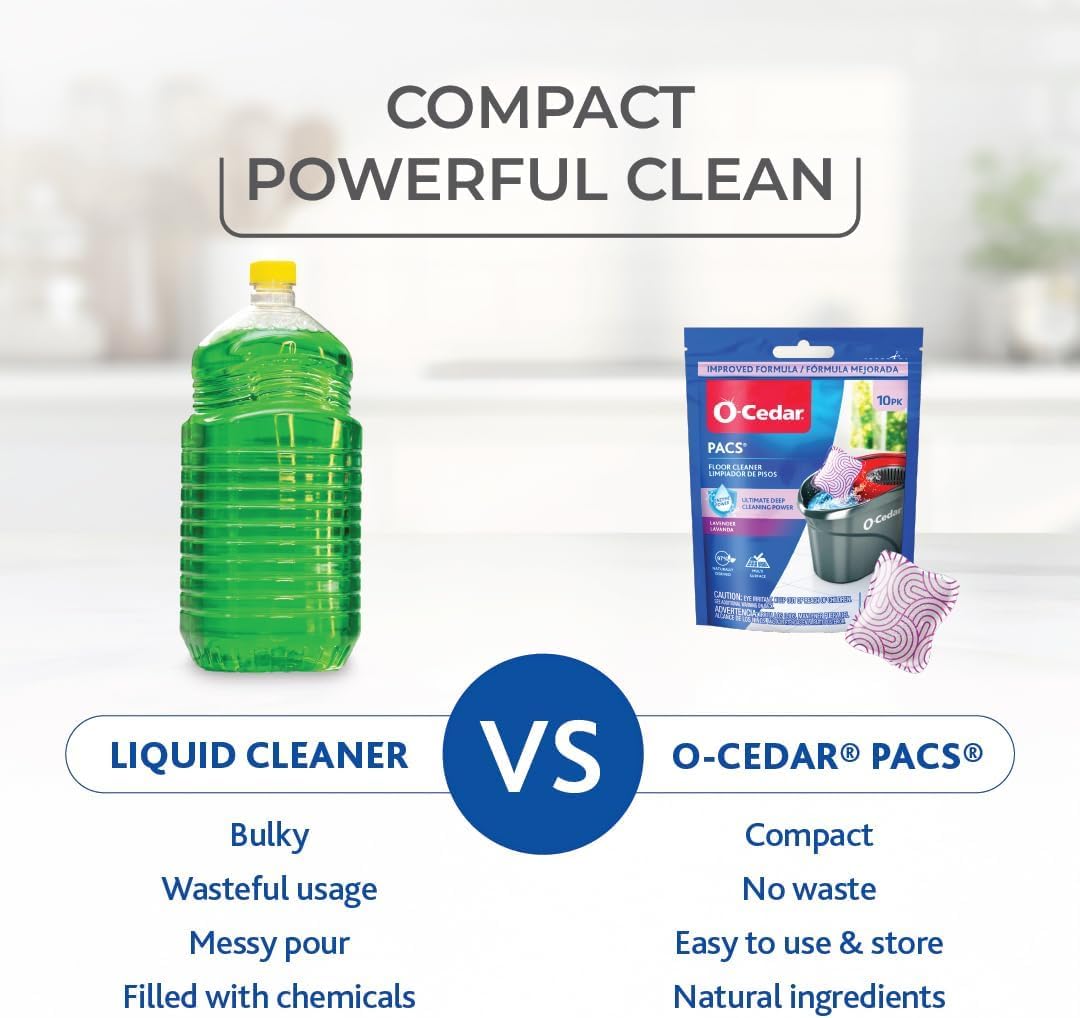 O-Cedar Lavender / 10 Count (Pack of 2) / 2 Floor Cleaners