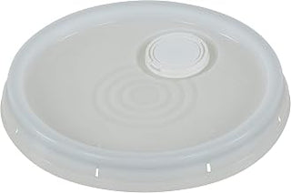 Vestil LID-54-PWST High Density Polyethylene 3-1/2, 5 and 6 Gallon Spout Top with Tear Tab White