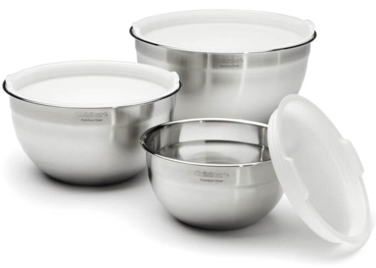 Cuisinart Stainless Steel Mixing Bowls, 3-Piece Nesting Set
