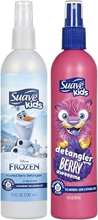 Suave Detangler Spray for Kids Variety 2-Pack – Awesome & Frozen Frosted Berry, Detangling Spray for Hair, Curly, Wavy & Straight, 10 Oz Ea.