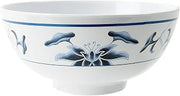 G.E.T. Enterprises M-768-B-EC White 9 oz. Melamine Bowls Melamine, Water Lily (Pack of 4)