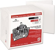 Georgia-Pacific GP Brawny Professional D400 Disposable Cleaning Towel, 1/4-Fold, White, 20023