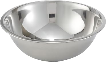 Winco Silver 5 qt Stainless Steel Mixing Bowl